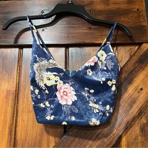 Forever 21 floral cropped tank